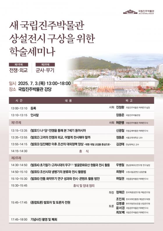 국립진주박물관 새 박물관 준비 위한 학술세미나 개최 이미지